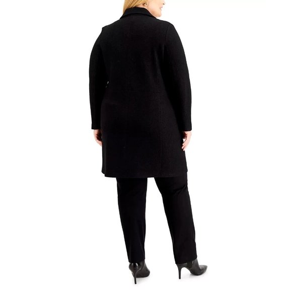 KASPER Plus Size Notched-Lapel Jacket in Black - NWT - Size 2X - Picture 2 of 3